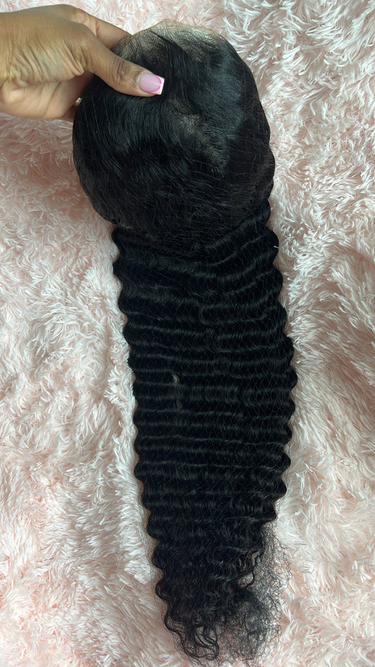 28” Deep Wave 13x4 FULL Frontal Wig