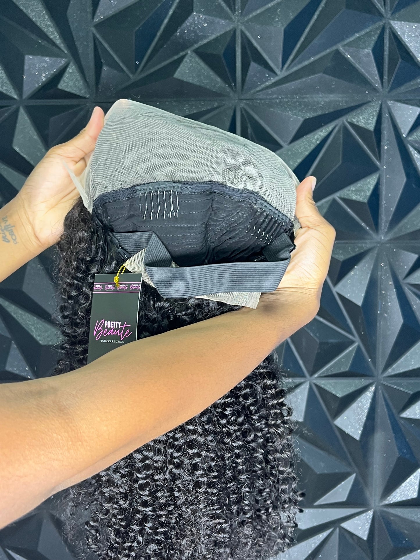 24” Kinky Curly 13x4 Lace Frontal Wig 180% Density