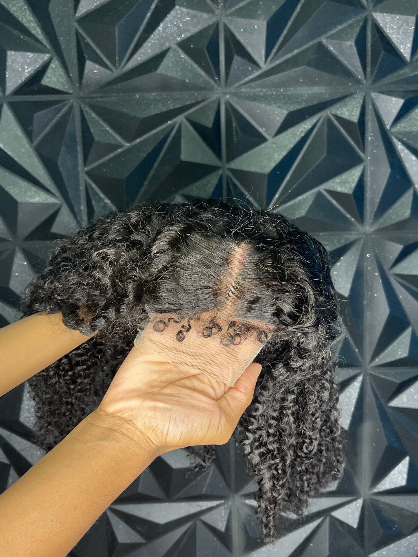 24” Kinky Curly 13x4 Lace Frontal Wig 180% Density