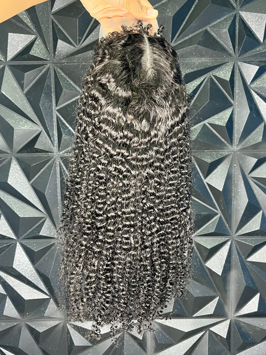24” Kinky Curly 13x4 Lace Frontal Wig 180% Density