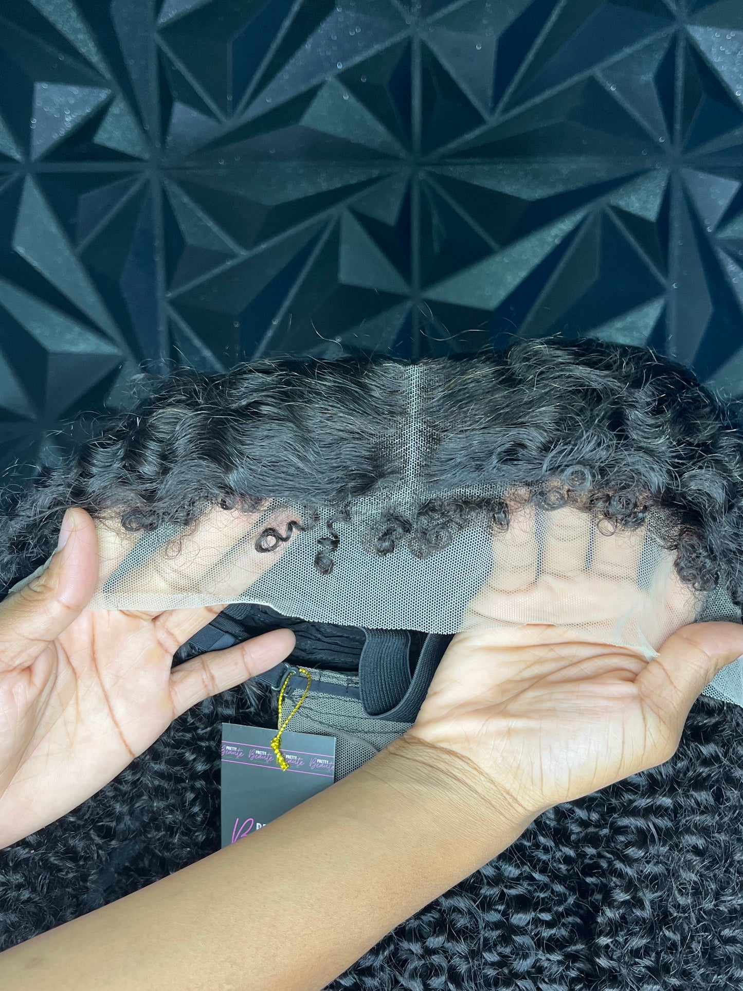 24” Kinky Curly 13x4 Lace Frontal Wig 180% Density